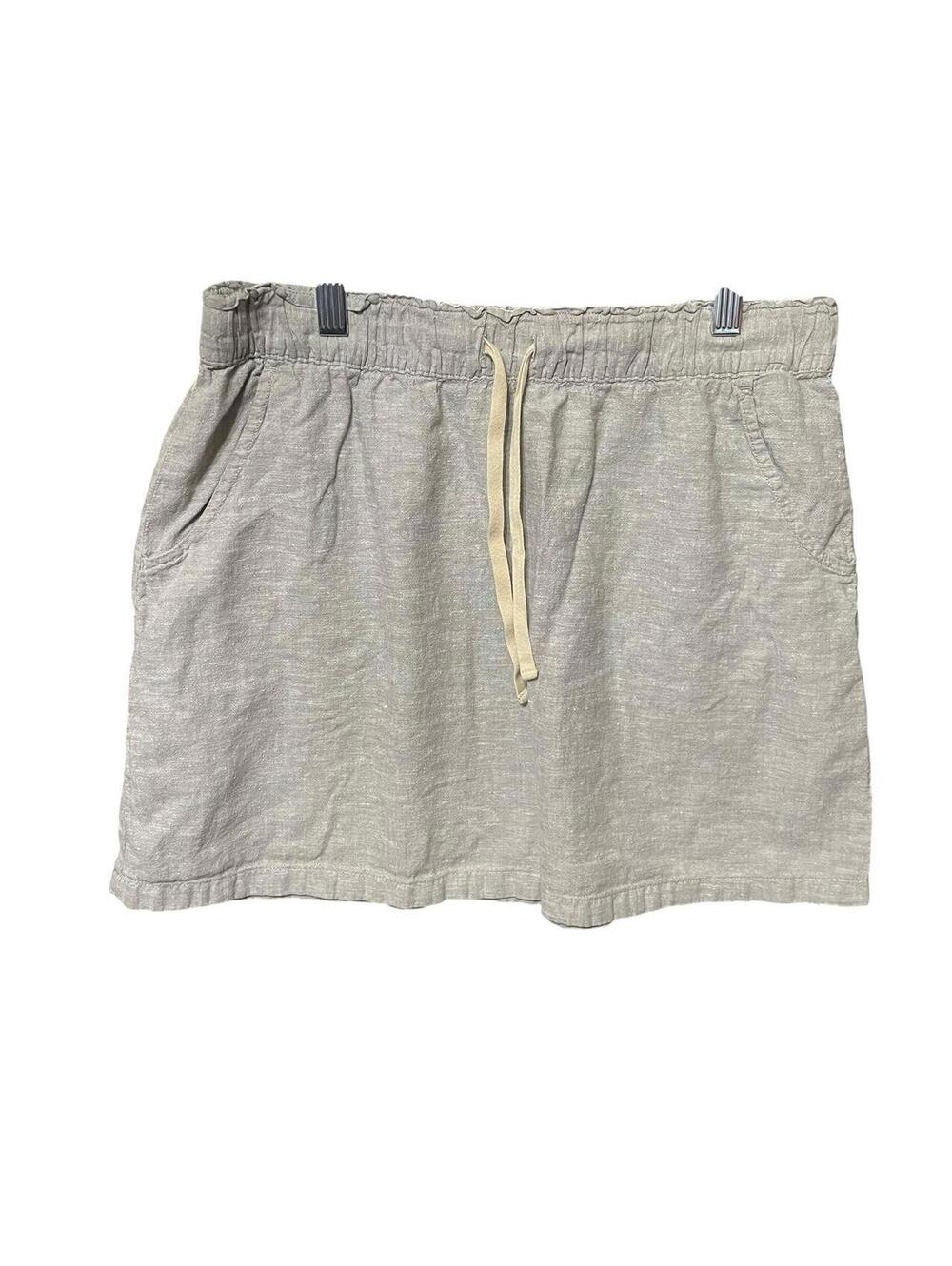 Patagonia Women's Grey and Green Mini Skirt size S